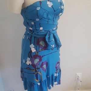 Free People Stretchy Floral Summer Dress - MED